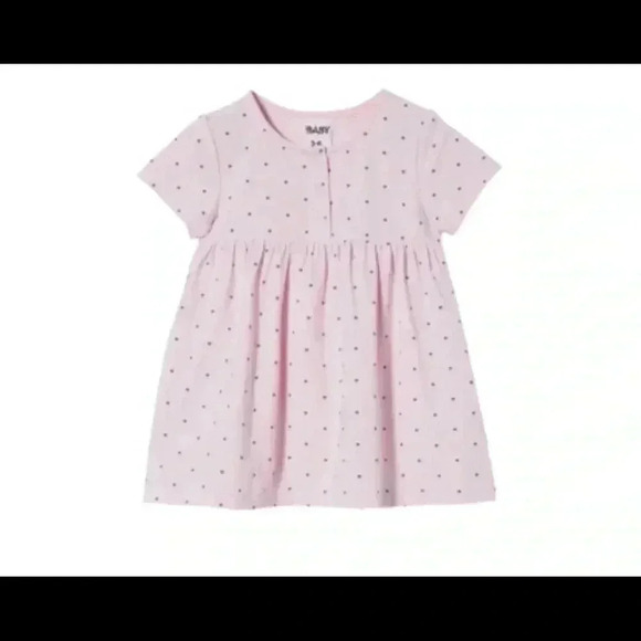 Cotton On Other - Cotton On Millie Sort Sleeve Dress Lavender 18/24 Months Polka Dot